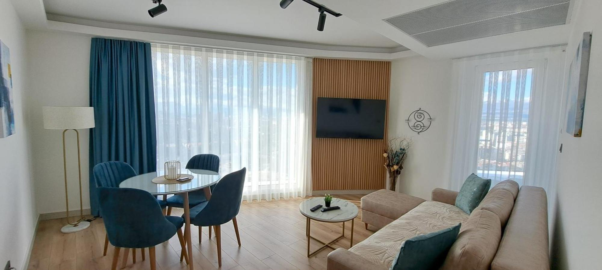 Luxury Condo On 18Th Floor With Pool, Fitness, Parking Included. Скопье Экстерьер фото