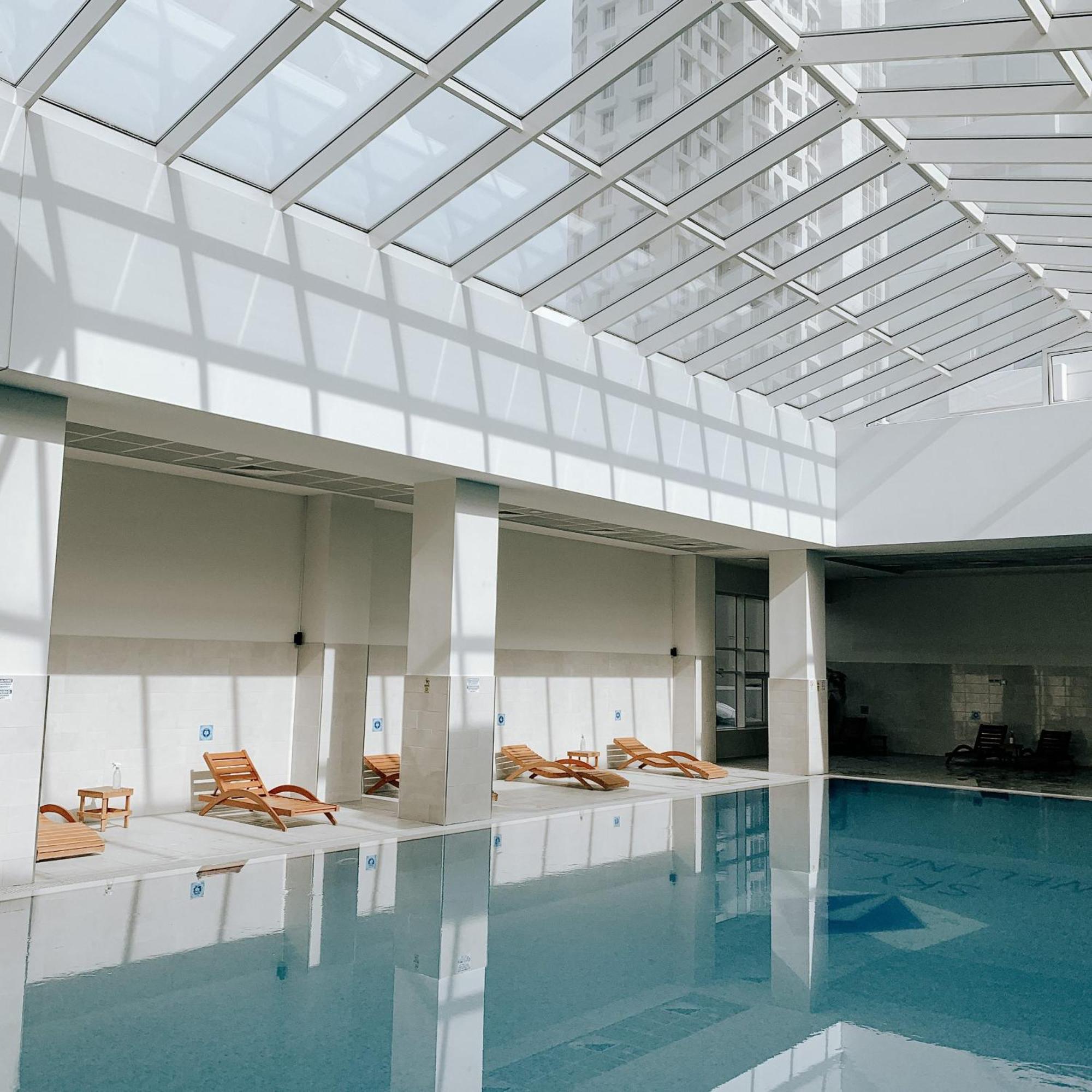 Luxury Condo On 18Th Floor With Pool, Fitness, Parking Included. Скопье Экстерьер фото
